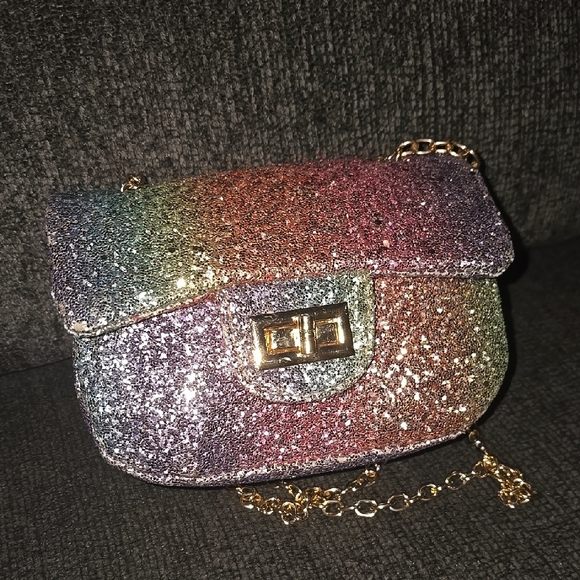 Glittery Rainbow Chain Bag - Picture 5 of 9